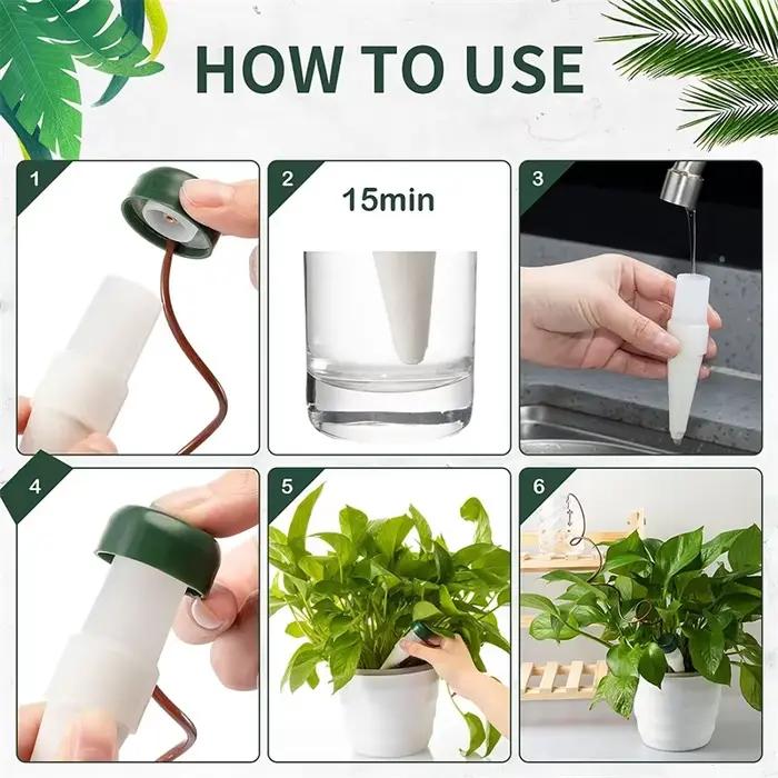 Dispositif d'arrosage automatique pour plantes, piquet d'arrosage automatique, Irrigation goutte-à-g