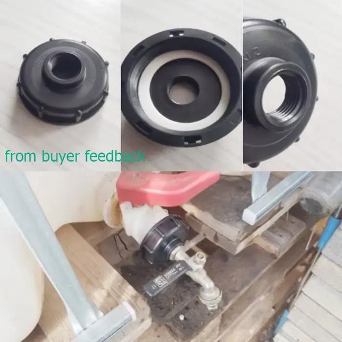 Connecteur adaptateur de réservoir Ibc Durable, 1 pièce, capuchon fileté grossier S60X6, filetage fe