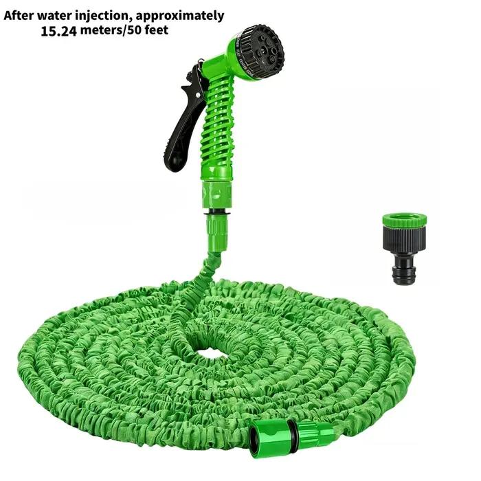 Tuyau d'arrosage extensible vert 15