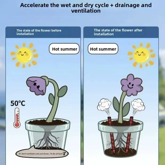Tuyaux de drainage pour plantes en pot en plastique pour drainage amélioré ventilation racines jardin intérieur extérieur occassions spéciales