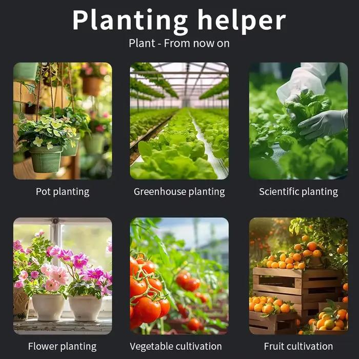 Détecteur de Sol 6 en 1 Testeur de Fertilité du Sol Température Humidité Lumières du Soleil Humidité de l'Air Nutriments Outil de Jardinage Occasions Spéciales Plantation de Pot Serre Recherche Scientifique Floriculture Légumes Fruits
