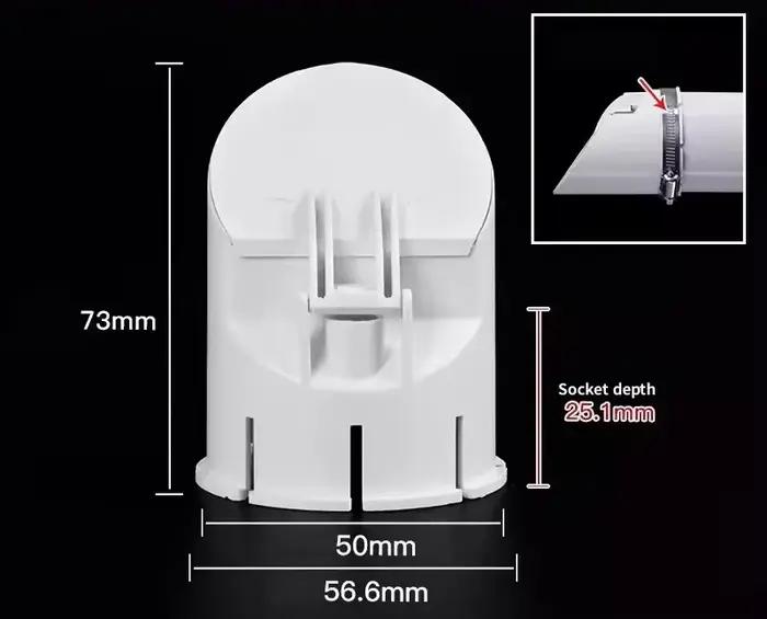 Tuyau de Drainage 50-110mm, Anti-odeur, anti-insectes, couvercle de toit, bouchon de Tube de pluie,