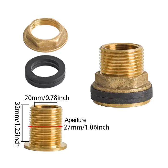 Adaptateur de robinet en laiton pour réservoir IBC connecteur d'eau de jardin filetage S60X6 tuyau d'arrosage de 10mm irrigation jardin fermes station d'épuration réservoirs de 1000 litres occasions spéciales