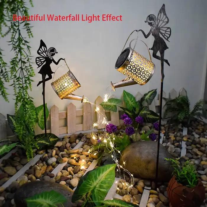 Arrosoir Lumineux Solaire Décoration Extérieure Jardin Lampe Projection LED Fer Étanche Occasions Spéciales
