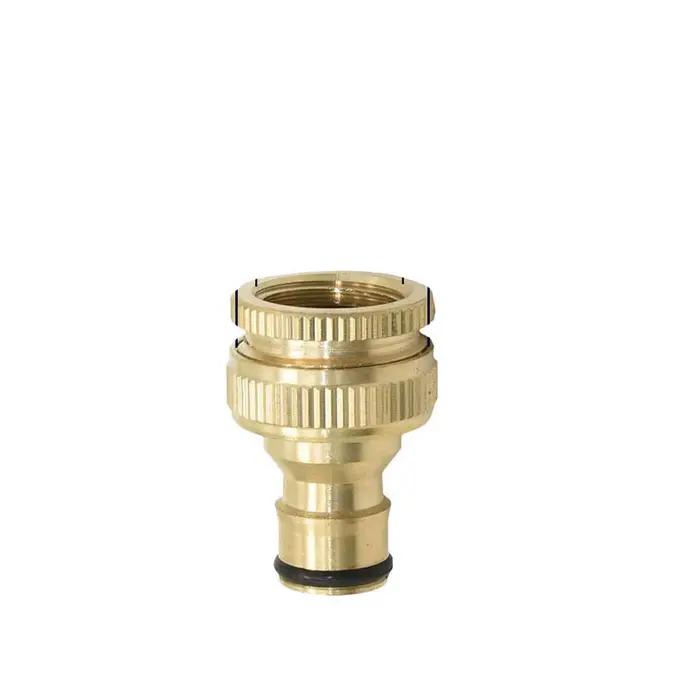 Connecteur rapide pour tuyau en laiton résistant à la corrosion pour jardin et serre, facile à installer, adaptable à divers diamètres, disponible en plusieurs couleurs