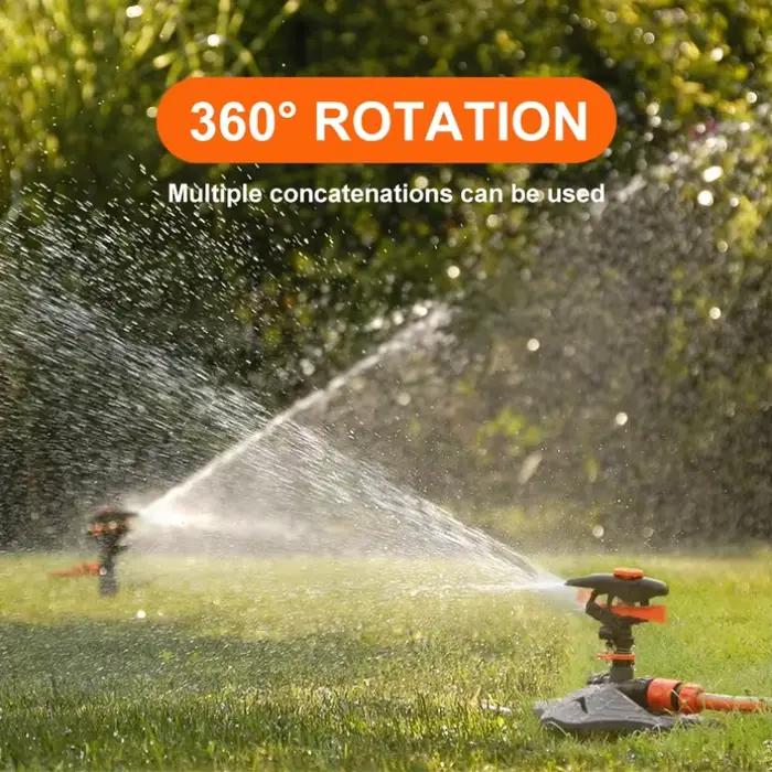 Arroseurs automatiques de jardin pour pelouse 360° ° Système d'irrigation rotatif avec buse
