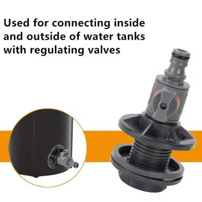 Adaptateur de réservoir d'eau en PVC avec valve