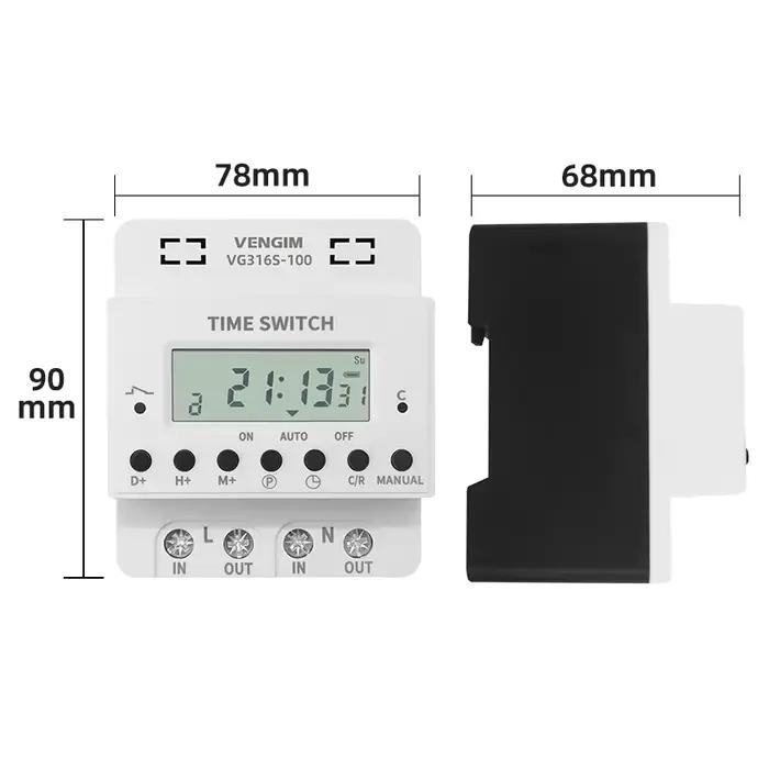 Minuterie numérique Programmable 60A 80A 100A