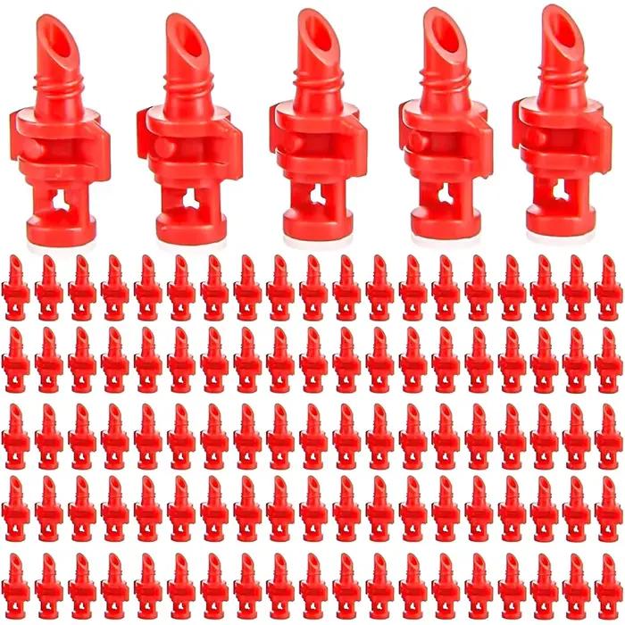 100 pièces 360 ° Buse de brumisation arroseurs d'irrigation pulvérisateur système