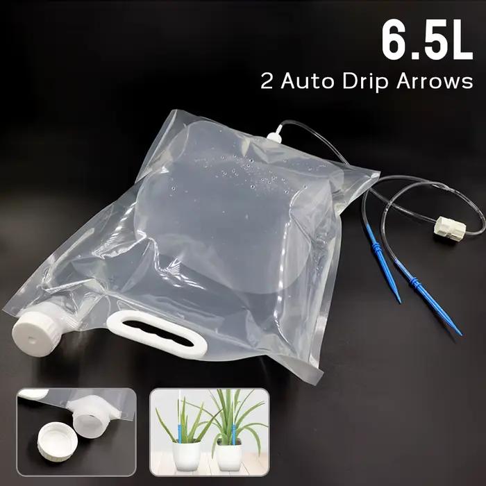 Dispositif d'arrosage automatique, flèche goutte à goutte, Kit de plantation paresseuse, sac d'eau d