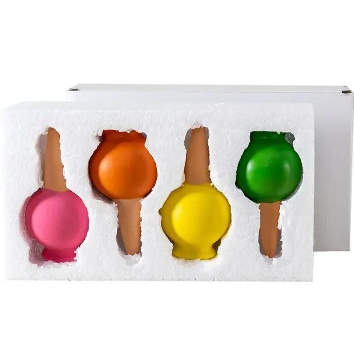 Dispositif compte-gouttes en Pot en céramique aléatoire, 4 pièces, dispositif d'eau, auto-arrosage,