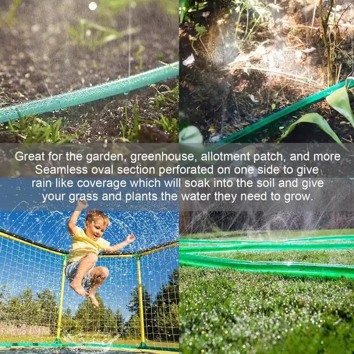 Tuyau d'arrosage goutte-à-goutte en plastique pour jardin, système d'irrigation automatique, arrosage durable, économie d'eau, têtes de gicleur et tuyaux d'engouement inclus, pelouse et potager, cadeau pour jardinier