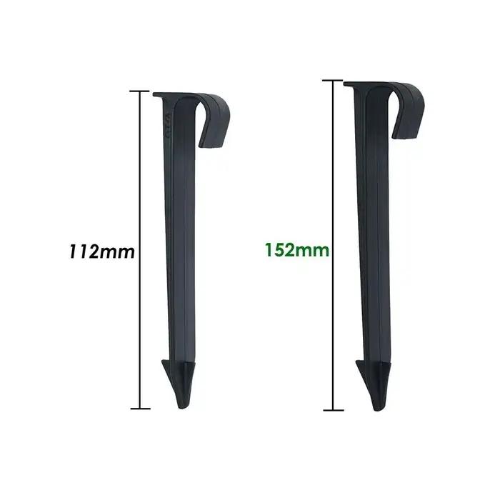 Tuyau en PE noir de type C, support de tuyau, prise de jardinage, nouveau, 16mm, 20mm, lot de 10 piè