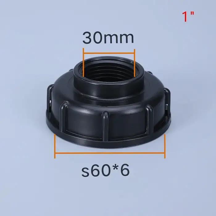 Raccords de réservoir IBC Durable S60X6, filetage à 1/2 "3/4" 1 ", 1000l, adaptateur de remplacement