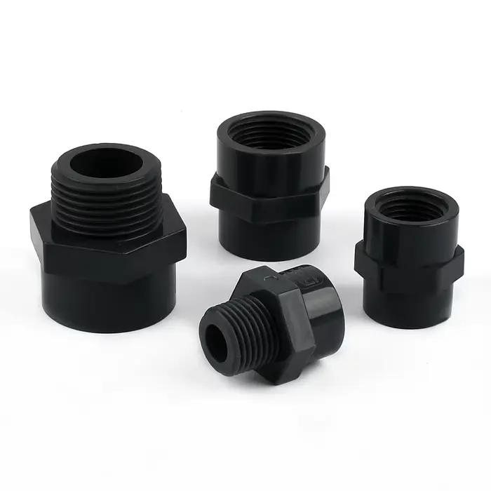 Connecteurs de tuyaux d'eau d'irrigation de jardin, filetage femelle/mâle gris foncé, accessoire en