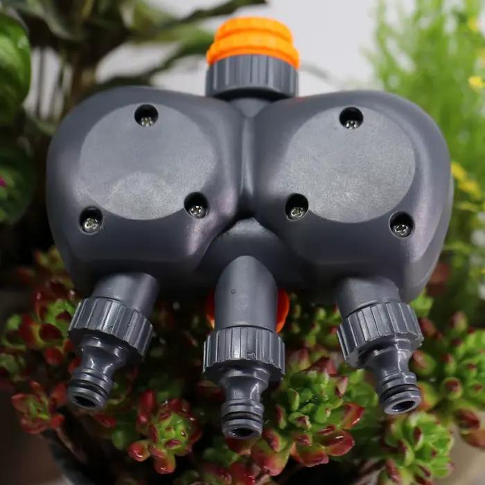 Minuterie mécanique RBCFHI pour jardin 3 voies avec double contrôle analogique pour arrosage et irrigation outil d'arrosage goutte-à-goutte tuyau extérieur occassions spéciales
