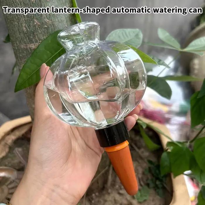 Dispositif d'arrosage automatique Transparent en forme de lanterne pour plantes en pot