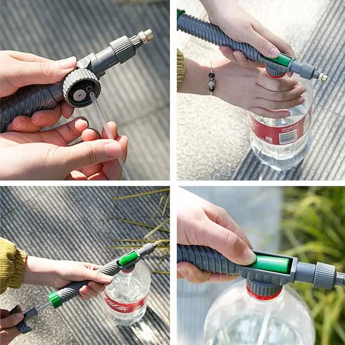 Pulvérisateur d'arrosage pour jardin respectueux de l'environnement, haute pression, petite pression manuelle, tête de pulvérisation réglable pour arrosage de plantes, nettoyage de voitures et désinfection