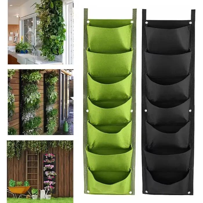 Sac de plantation vertical en feutre pour l'extérieur et l'intérieur, jardinière de jardin, conteneu