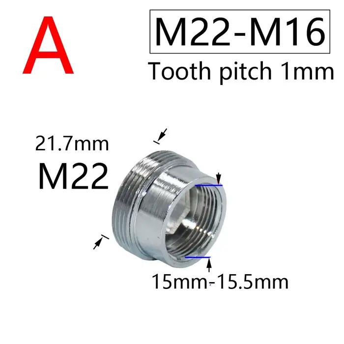 Coupleur de robinet d'eau M16 M18 M20 M22 M24 M28, connecteur fileté pour barboteur, accessoires de