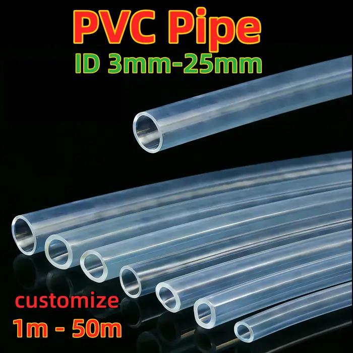 Tuyaux en PVC de 1 à 25 m, diamètre intérieur 3 4 5 6 7 8 9 10 12 14 15 16 19 25 mm, tuyau en plasti