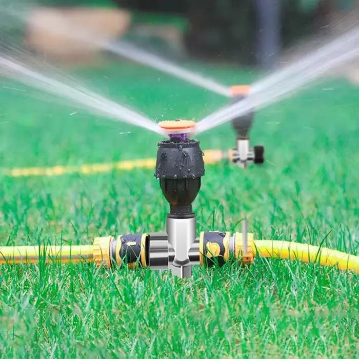 Arroseur à bras oscillant en alliage 360° pour jardin et pelouse kit d'arrosage automatique sans produits chimiques pour aménagement paysager et irrigation agricole