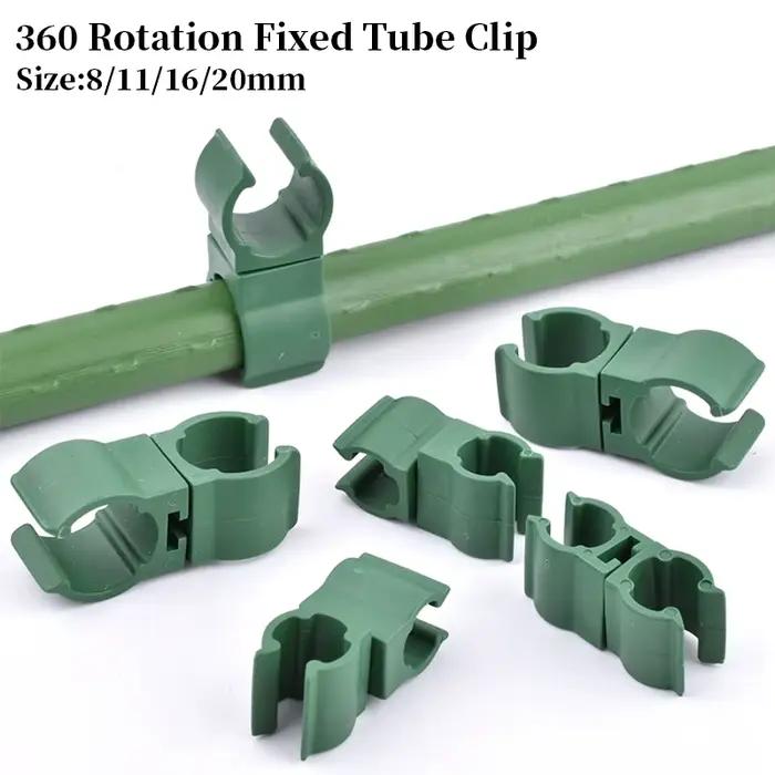 Attache de Support en Plastique pour Serre, réinitialisation pour Plantes, Stent en Rotin, Connecteu