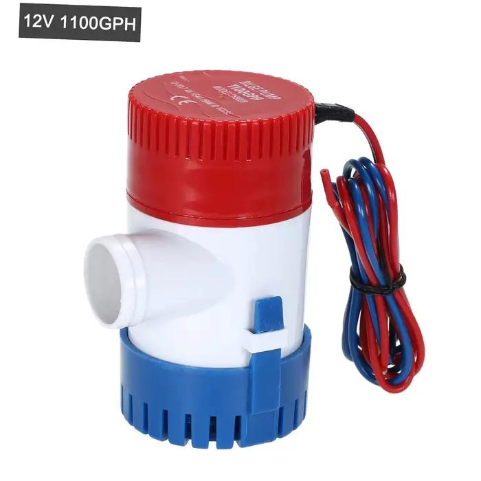 Pompe électrique de cale marine, pompe à eau de bateau SubSN, 1100GPH, 12V