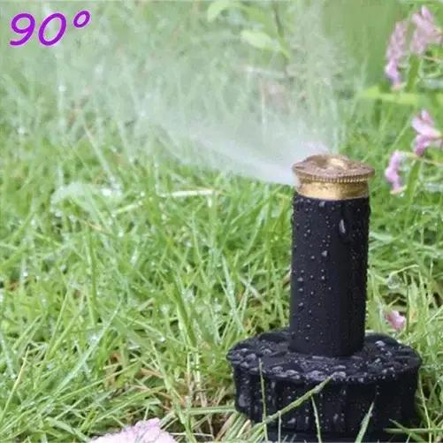 Arroseurs popup en cuivre pur 90/180/360 degrés pour pelouse avec réglage d'angle et étirement automatique pour un arrosage efficace et économie d'eau