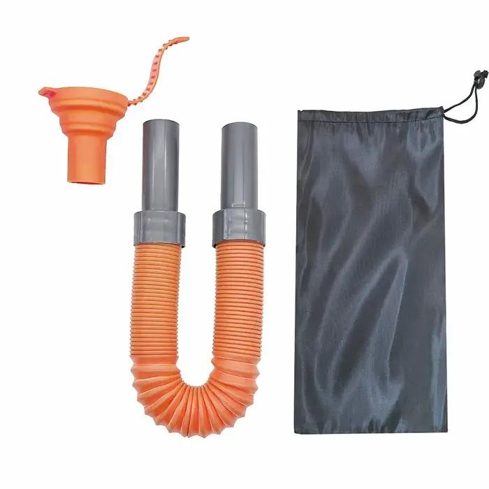 Tuyau d'arrosage télescopique extensible anti-éclaboussures en silicone pour l'extérieur avec sac de transport