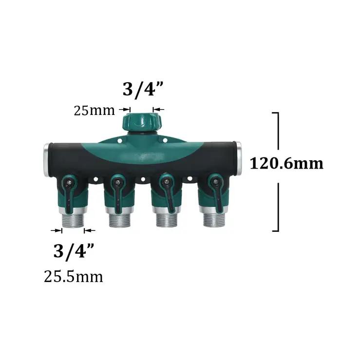 Robinet à deux voies en laiton pour jardin connecteur d'eau en Y vanne d'irrigation facile à installer pour jardinage et lavage de voiture de jardin occasions spéciales