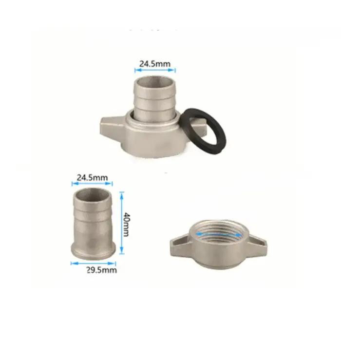 Connecteur de tuyau en aluminium avec joint en caoutchouc pour irrigation robuste et étanche pour systèmes de pompe à eau et réparation de tuyaux diverses tailles occasions spéciales