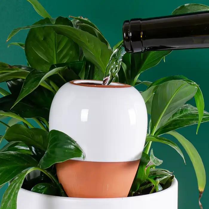 Boule d'arrosage pour plantes en plastique jaune auto-arrosage pointe d'arrosage automatique kit d'irrigation durable économie d'eau occasions spéciales