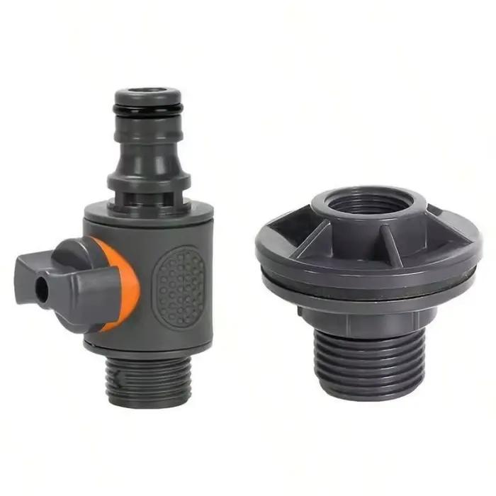 Adaptateur de réservoir d'eau en PVC avec valve