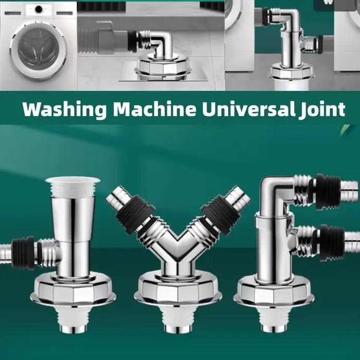 Joint de vidange de sol pour Machine à laver adaptateur de tuyau universel anti-odeur pour salle de bains cuisine et lave-vaisselle avec coussinet chromé pour usage simple et double drainage