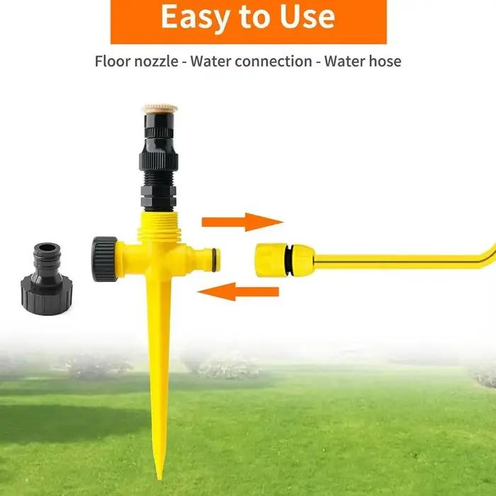 Arroseur de jardin 360 ° Système d'irrigation rotatif automatique pour l'agriculture