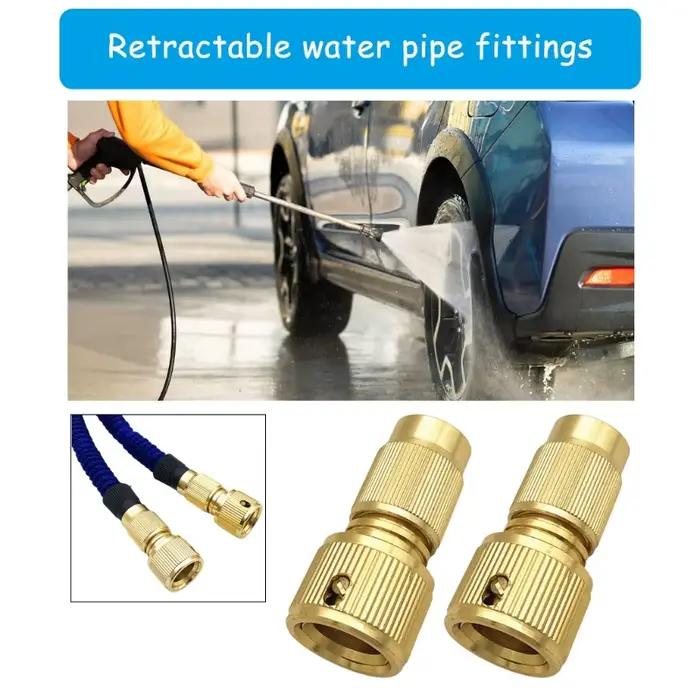 Adaptateur réparation tuyau d'eau extensible, 2 pièces, connecteur tuyau d'arrosage, livraison direc