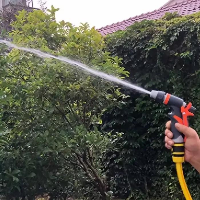 Buse de tuyau d'arrosage haute pression pistolet à eau à jet réglable pour lavage de voitures arrosage du jardin nettoyage du jardin occasionnels usage de jardinage et entretien de véhicules