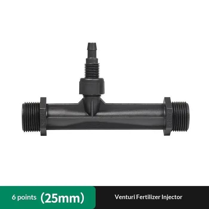 Injecteur d'irrigation Venturi robuste noir