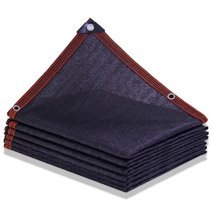 Filet pare-soleil 6 ou 12 ailettes, noir, vert, bleu, anti-UV, en HDPE, pour jardin, plantes succule