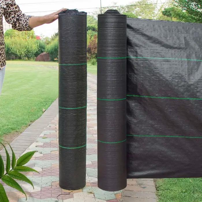 Tissu de contrôle des mauvaises herbes, tissu barrière contre les mauvaises herbes, tapis extérieur