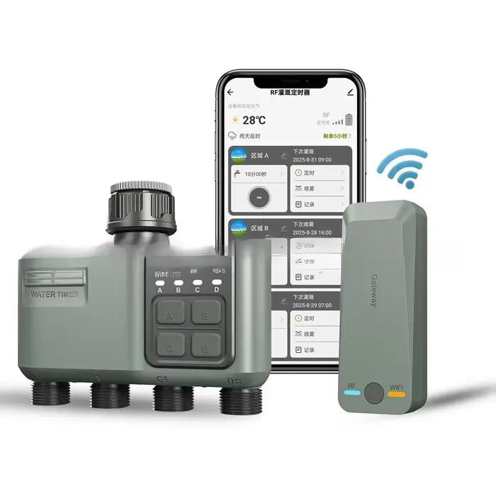 Système d'arrosage de jardin automatique intelligent à 4 voies télécommandé