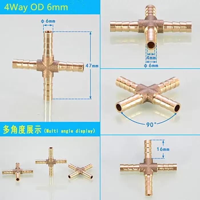 Joint en laiton pour tuyau d'arrosage de jardin 4mm 5mm 6mm 8mm 10mm 12mm 14mm 16mm 19mm occasions spéciales aménagement paysager installation système d'arrosage