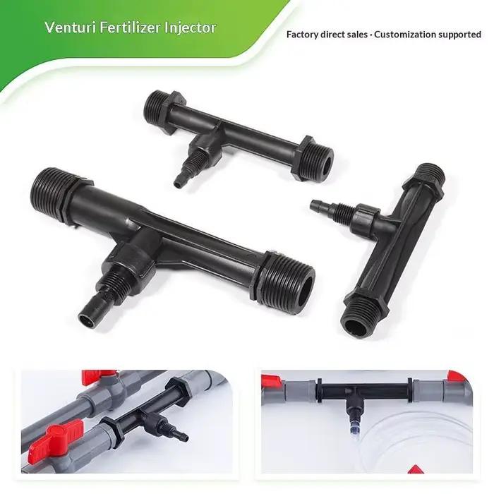 Injecteur d'irrigation Venturi robuste noir