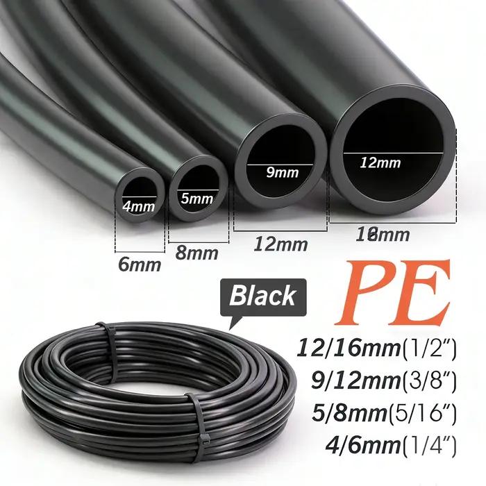 Tuyau d'arrosage de jardin 10M/20M/30M/50M 4/6mm 5/8mm 9/12mm 12/16mm pour système d'irrigation goutte