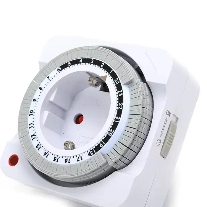 Prise de minuterie mécanique 15min-24h interrupteur intelligent pour appareils ménagers mise hors tension automatique intérieure cycle lumineux à offrir occasions spéciales