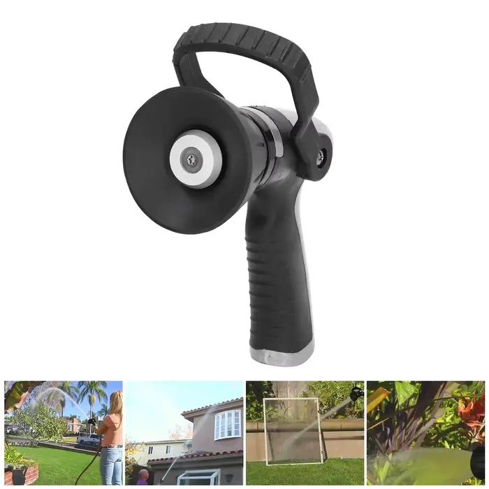 Buse pour tuyau d'arrosage haute pression - 360 ° Pulvérisateur ergonomique réglable avec grande poignée pour jardin
