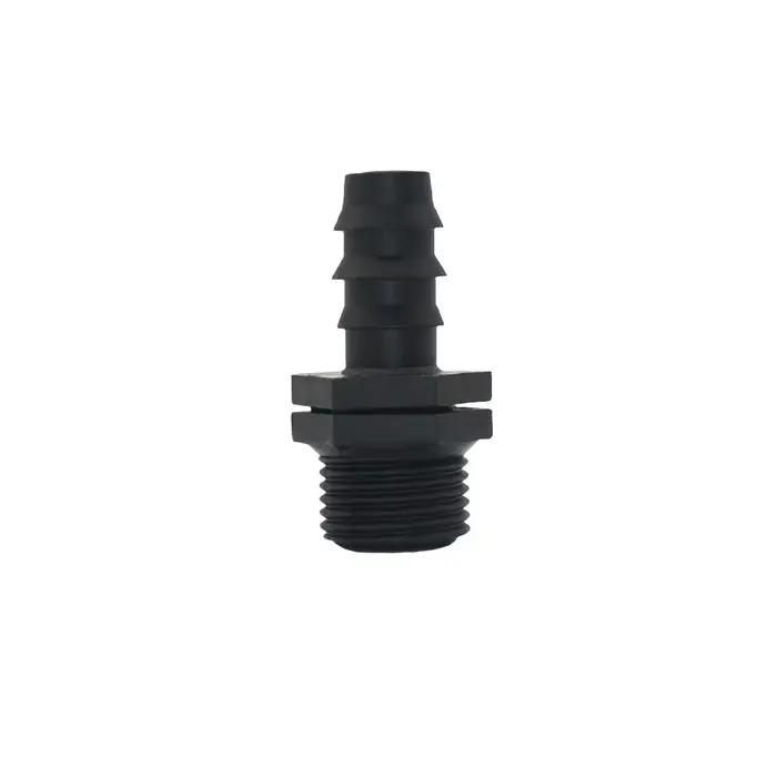 Filetage mâle femelle 1/2 3/4 1 pouce à 1/2 3/4 1 pouce connecteur barbelé pour tuyau d'arrosage 16m