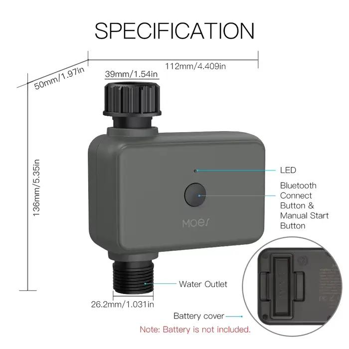 Moes-Minuteries d'arrosage de jardin Bluetooth