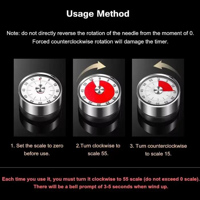 Minuterie numérique en alliage d'aluminium minuterie de cuisine timer électronique minuterie de comptage à rebours minuterie de réveil gadget d'accessoire de cuisine pour maison et jardin occasions spéciales